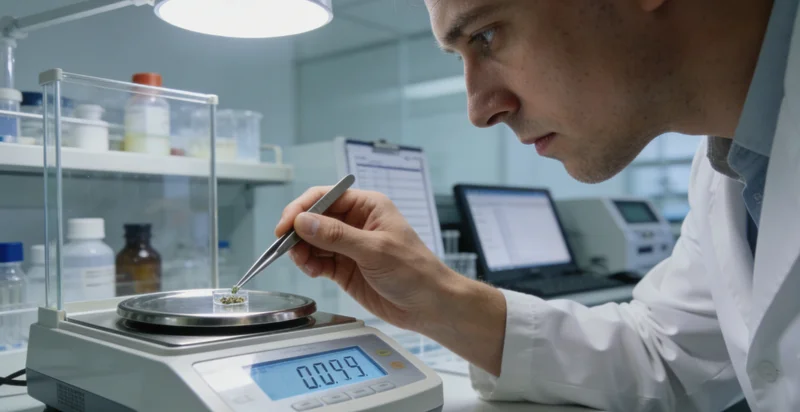 专业实验室人员进行基因测序数据