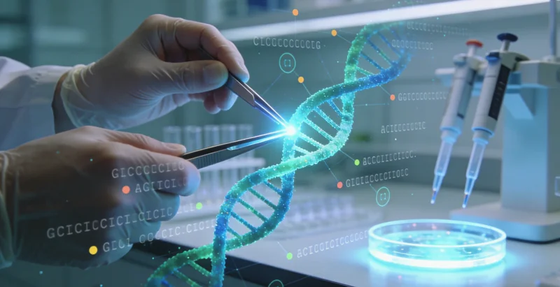 象征希望与未来的基因治疗医学研