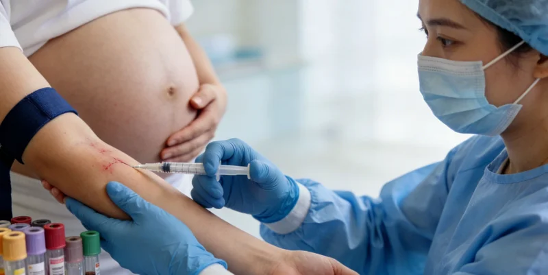 医护人员正在指导患者进行合格的