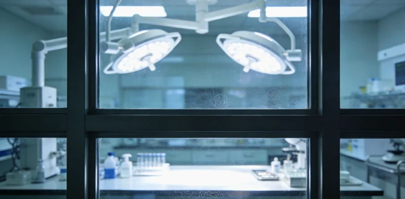 实验室技术人员正在操作精密的基