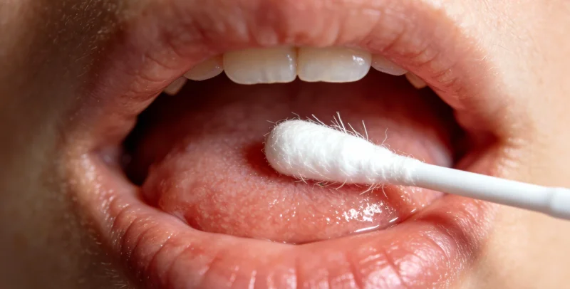 医生正在向患者解释高风险因素