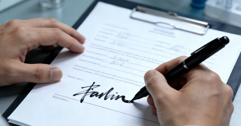 象征不同检测选择路径的指示牌,