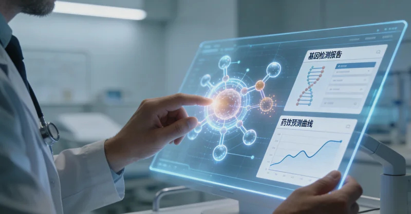 基因检测实验室内的测序仪正在工