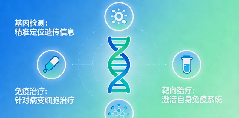 虎林肺癌靶向治疗概念示意图