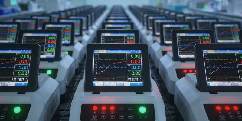 实验室内，技术人员正在操作先进