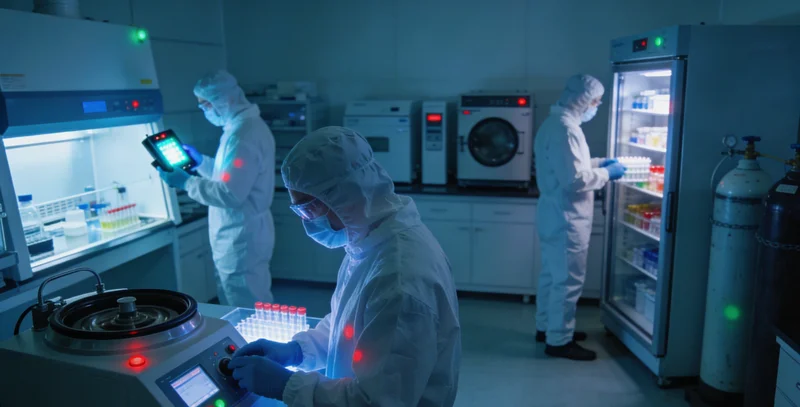 生物信息专家在分析复杂的病原体