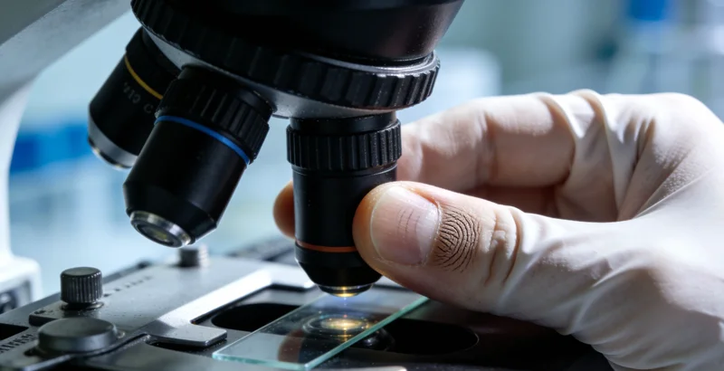 医生在实验室中认真分析脑脊液检