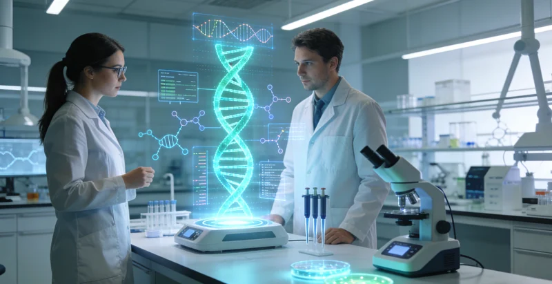 金华医院医生与患者讨论基因检测