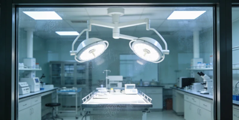 专业技术人员在PCR实验室内进