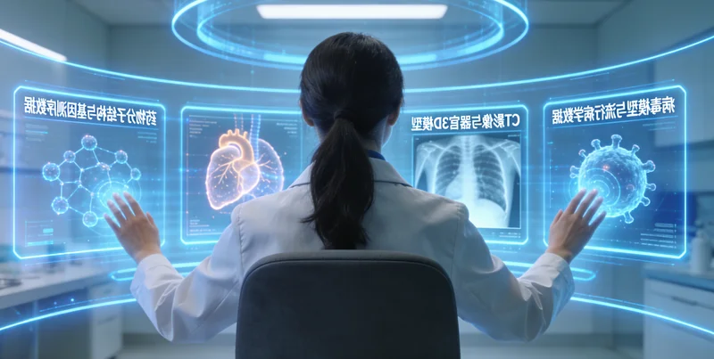 栖霞医院病理科医生进行样本处理