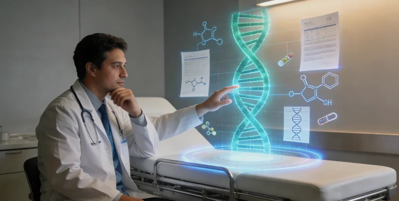 百色医生为咨询者解读基因检测报