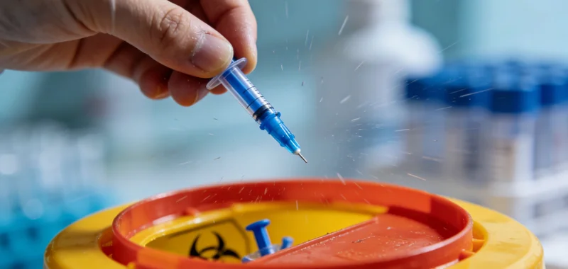 在诊室里，遗传咨询师或医生正与