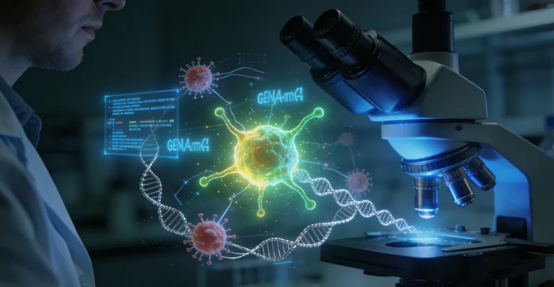 那曲家庭与医生共同查看基因筛查