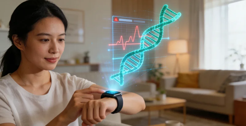 象征基因科技的DNA双螺旋结构