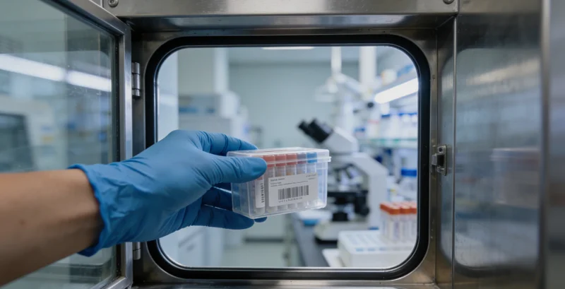 HPV基因检测自采样套件特写，