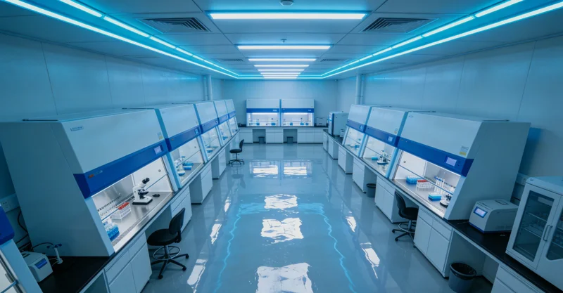 专业实验室技术人员进行检测操作