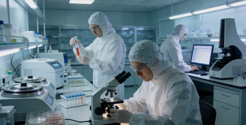 展示基因检测从采样到分析DNA