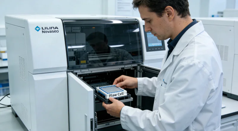 基因测序实验室内部进行数据分析