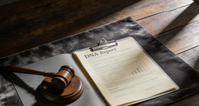 专业人士正在进行基因检测报告解