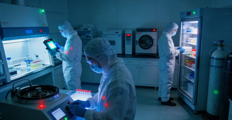 现代实验室中进行PCR基因扩增