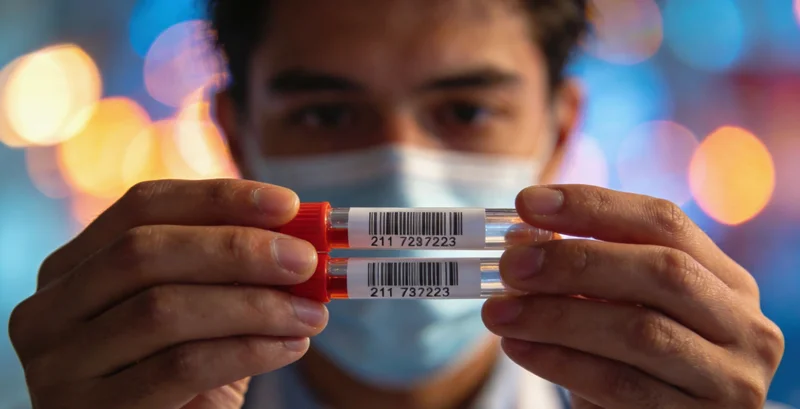 一对中年夫妇拿着报告，面带安心