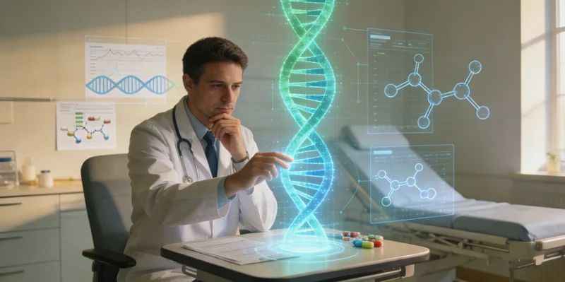 德州医生与家庭查看心电图和听力