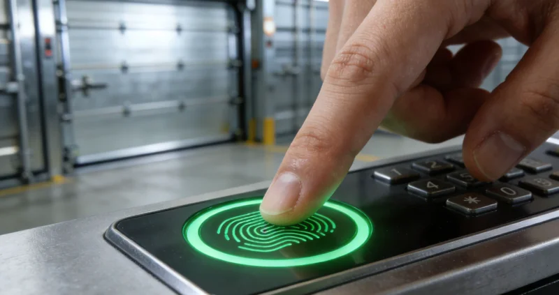 一位快递员在户外阳光下忙着整理