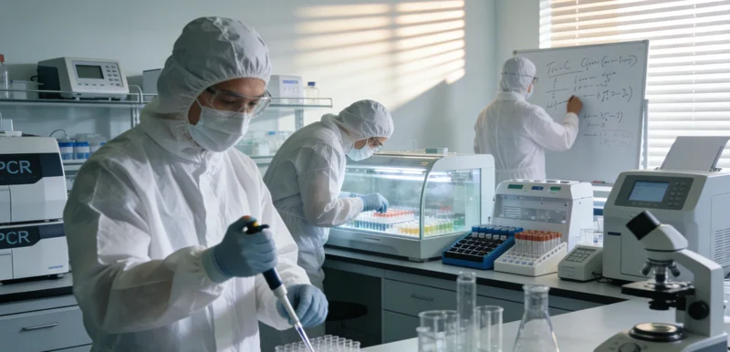 专业人士与家庭成员沟通解读检测