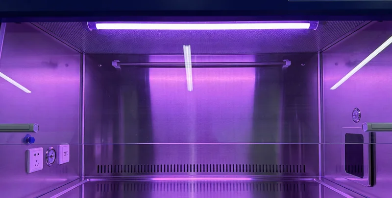 现代生物实验室进行精密检测操作