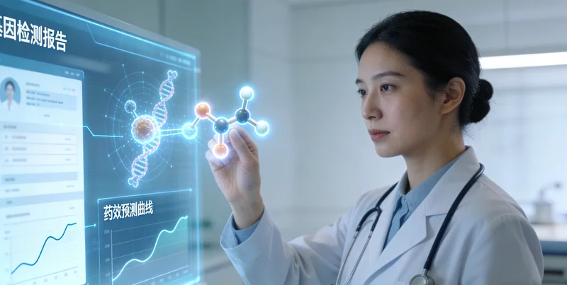 保山家庭与医生共同查看基因检测