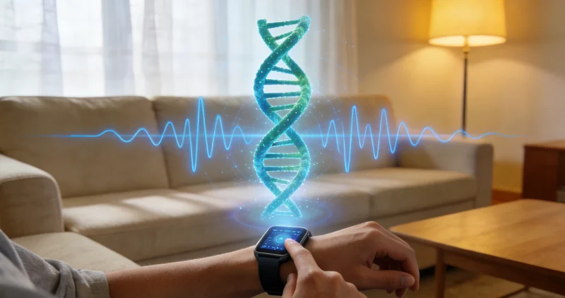 河池遗传咨询师在办公室解读基因