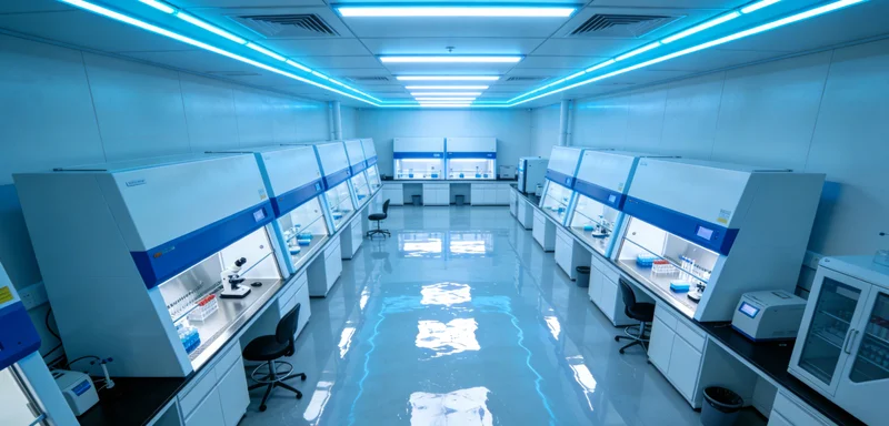 实验室技术人员正在操作精密的P