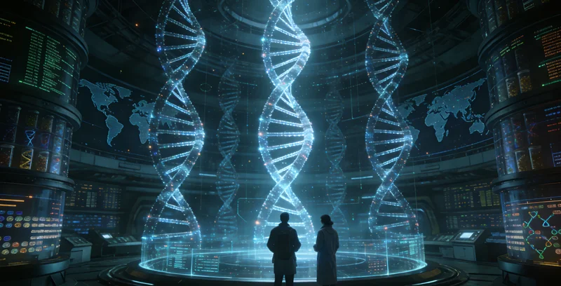 白银基因检测实验室内部工作场景