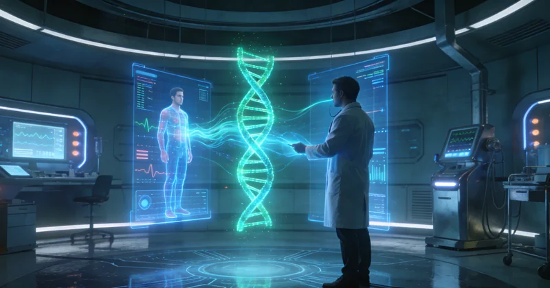 琼海未来精准医疗与健康管理概念