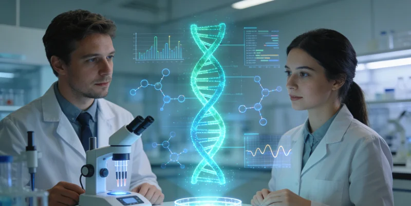 来宾医生为家庭进行基因检测报告