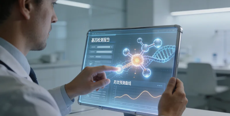 实验室技术人员进行高通量基因测