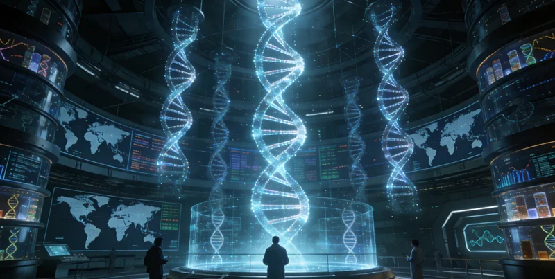 张家口实验室进行DNA测序分析