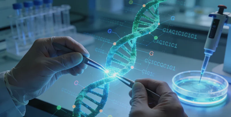 松原城市景观与DNA双螺旋创意