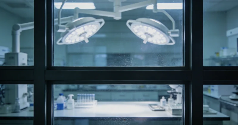 现代基因测序实验室工作场景