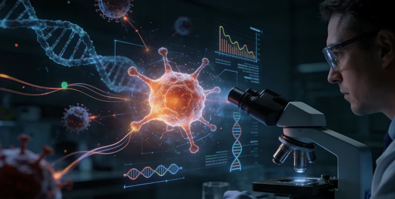 荥阳医院病理科显微镜下的组织切