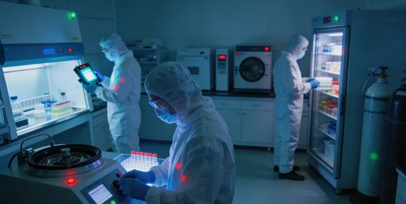 现代化基因检测实验室内部,技术