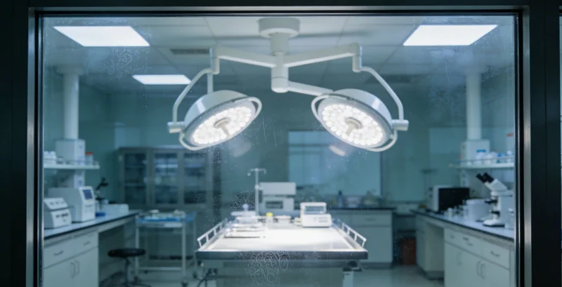 专业医护人员在实验室环境中进行