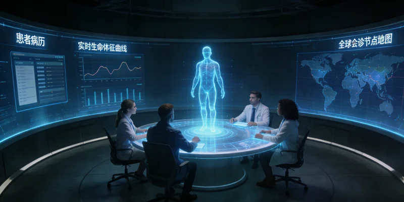 三亚海边象征健康希望与精准医疗