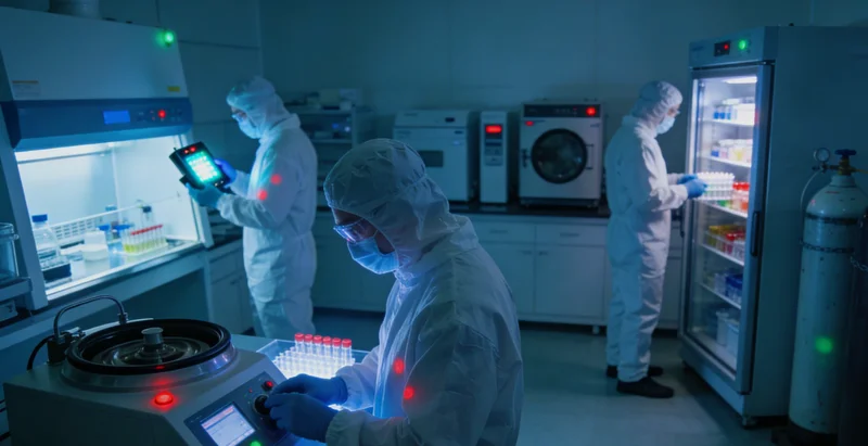 专业人员在实验室进行mNGS检
