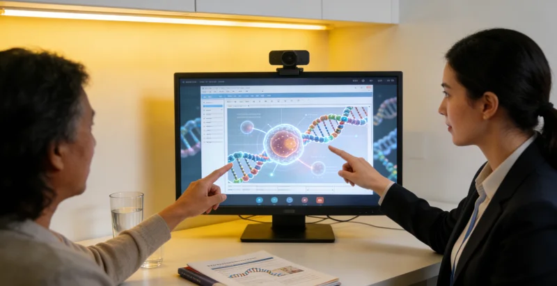 鹤岗遗传咨询门诊医生与咨询者沟