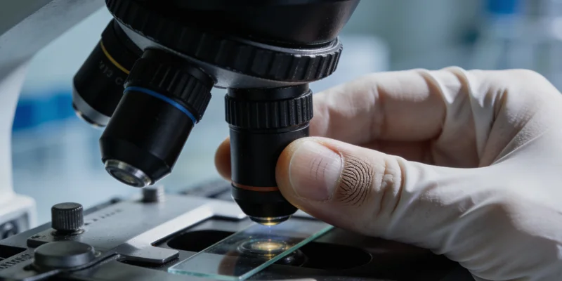 专业人员分析复杂的基因数据图谱