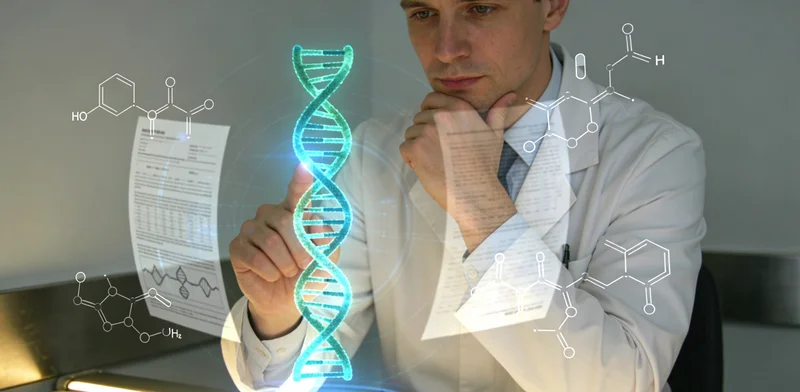 廊坊家庭与遗传分析师共同查看基