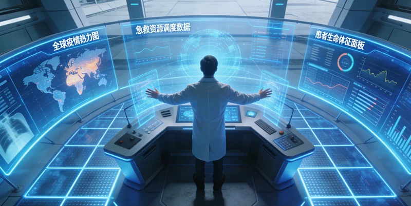 青岛医院医生为患者进行听力检查