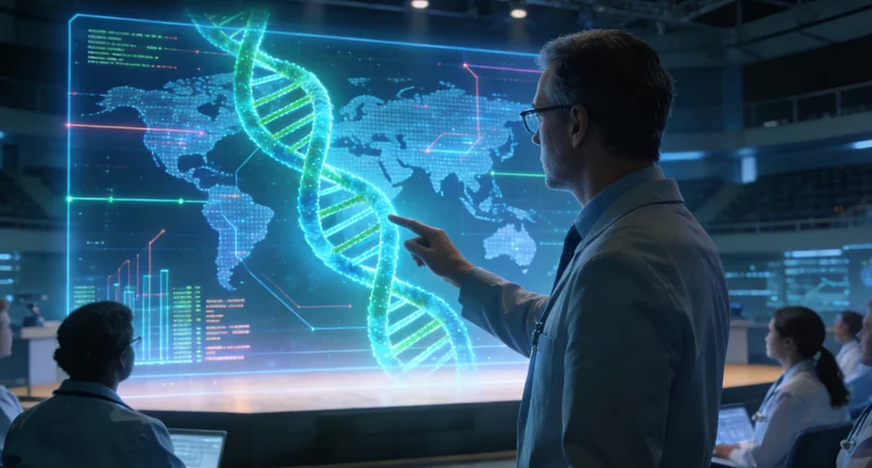 山南市民在医院进行遗传咨询场景