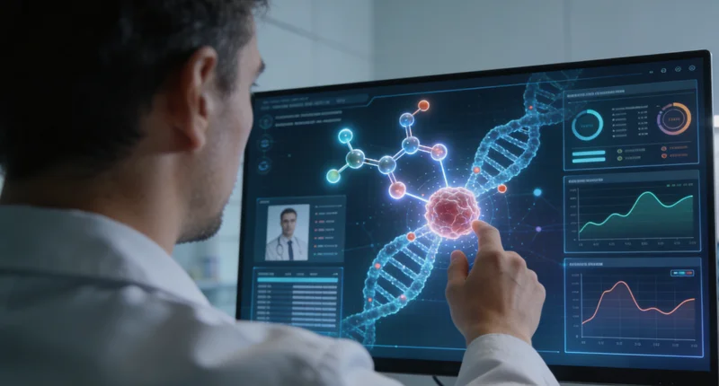 山南基因检测实验室数据分析屏幕